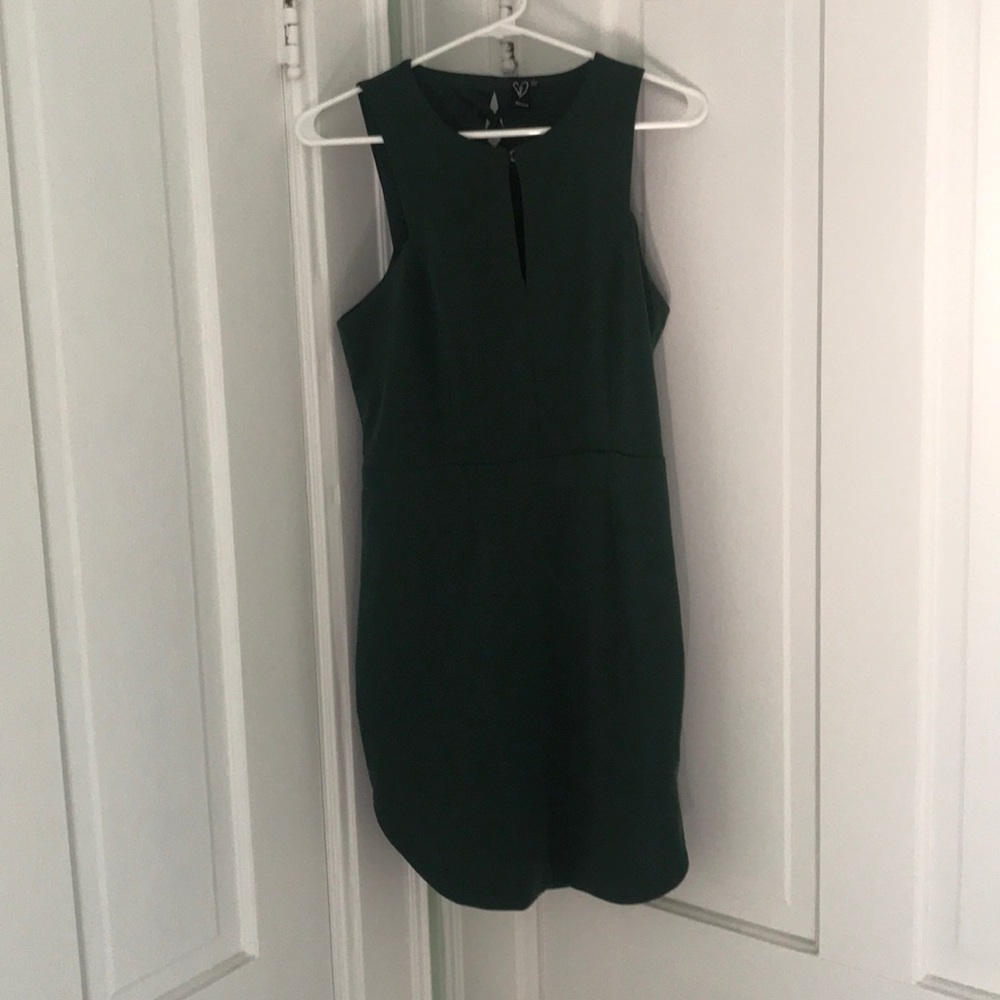 Olive green bodycon dress